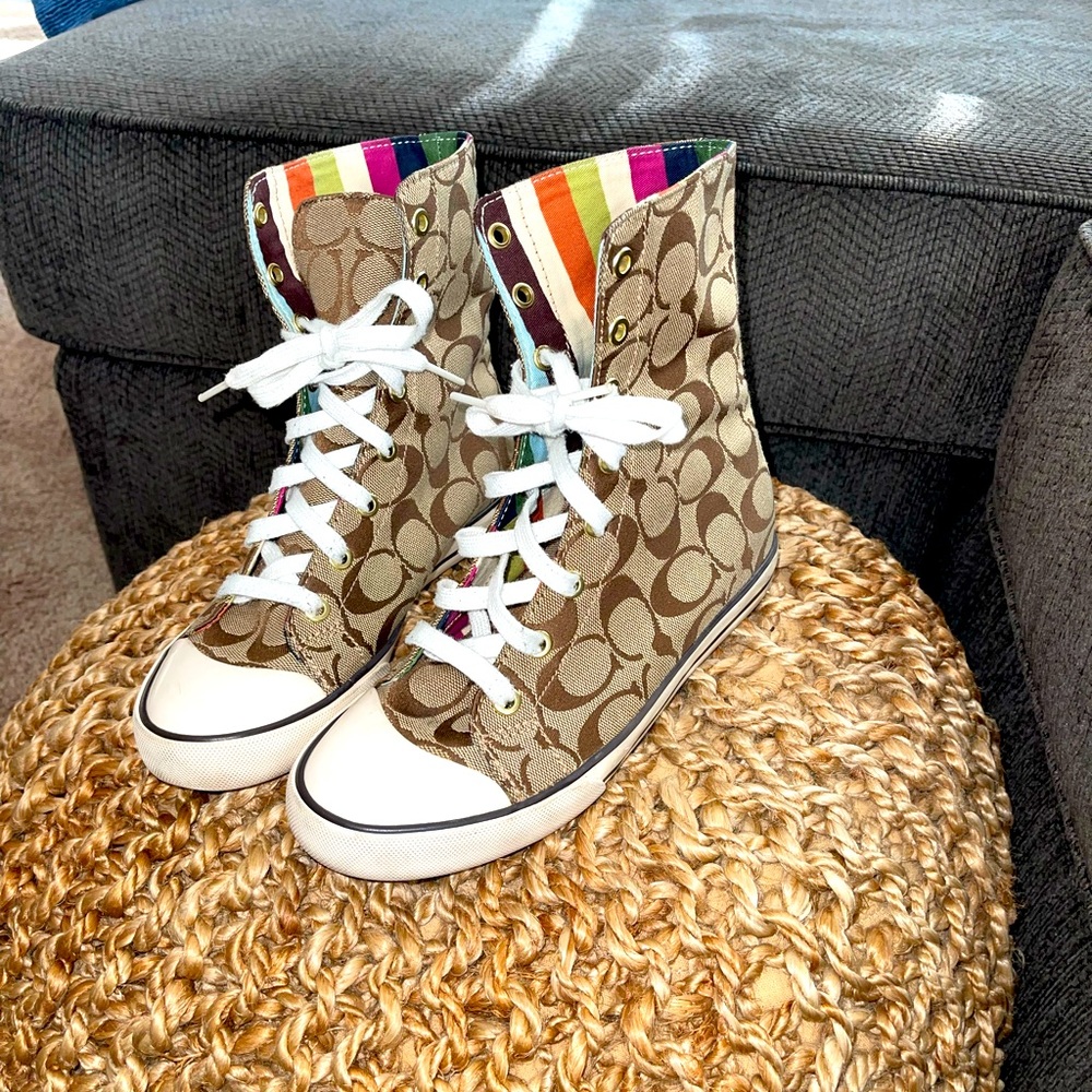 Coach fold down sneakers